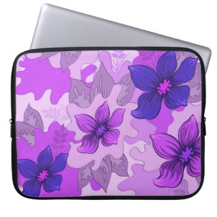 Pretty Purple Flowers  Laptop Sleeve