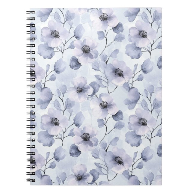 Pretty Purple Flowers  Notebook (Front)