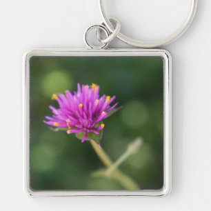 Pretty Purple Flowers Original Garden Photography Key Ring