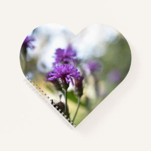 Pretty Purple Flowers Personalised Gardener Gift Notebook