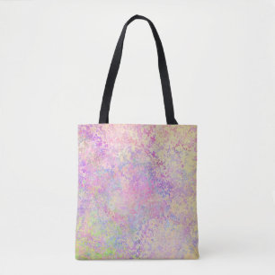 Pretty purple gold and pink texture tote bag