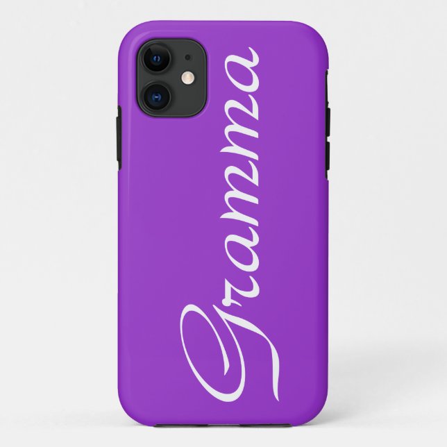 Pretty purple Gramma iphone case (Back)