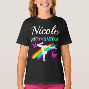 PRETTY PURPLE GYMNASTICS GIRL DESIGN T-Shirt