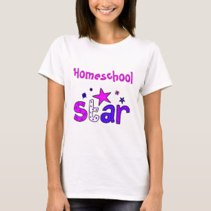 Pretty Purple Home school Star T-Shirt