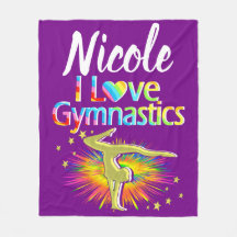 PRETTY PURPLE I LOVE GYMNASTICS DESIGN