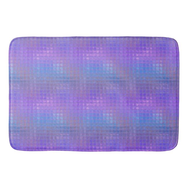 Pretty Purple Iridescent Shimmer Glamour Girl Bath Mat (Front)