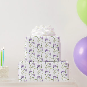 Pretty Purple Iris Wrapping Paper