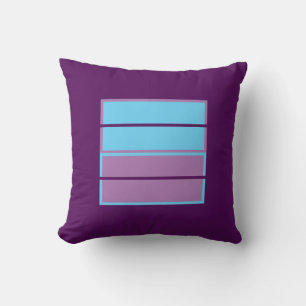 Pretty Purple Lavender Blue Accent Throw Pillow