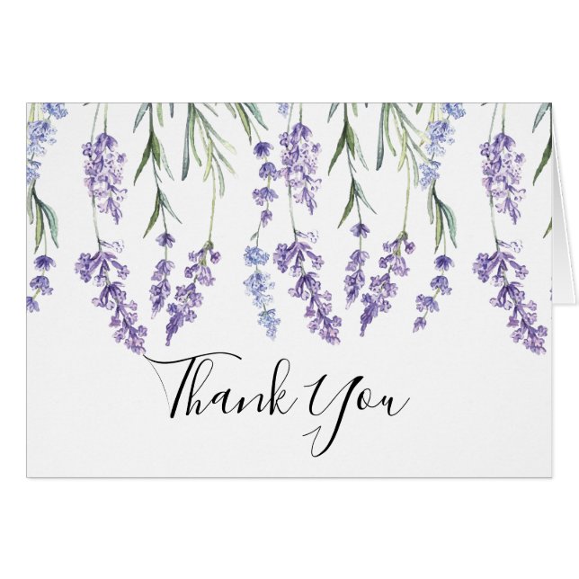 Pretty, Purple Lavender Floral (Front Horizontal)