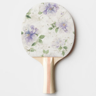 Pretty Purple Lavender Flowers Ping Pong Paddle