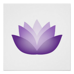 Pretty Purple Lotus Poster