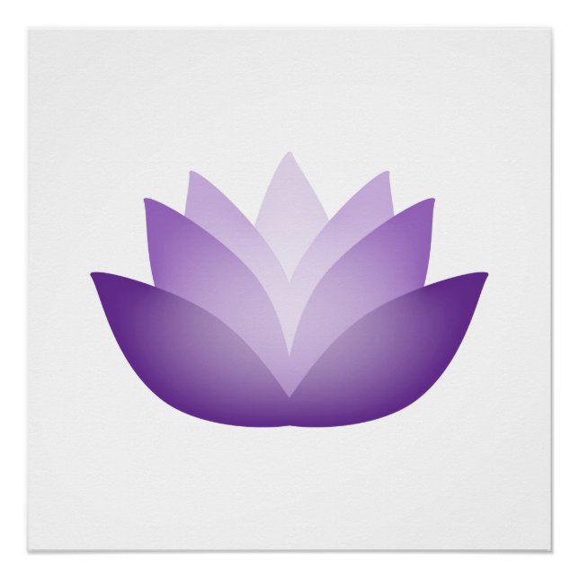 Pretty Purple Lotus Poster (Front)