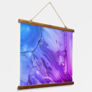 Pretty Purple Marble Hanging Tapestry