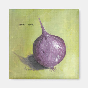 Pretty Purple Onion Custom Magnets