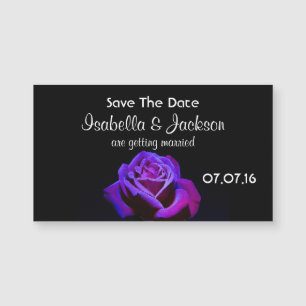 Pretty Purple Rose  Save The Date