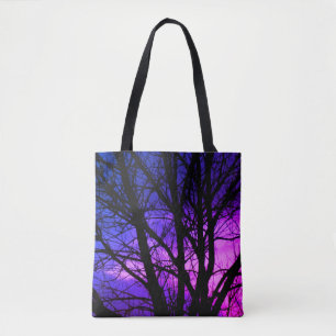 Pretty Purple Tree Bag