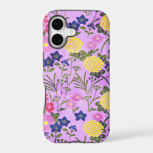 Pretty Purple Vintage Flower Pattern