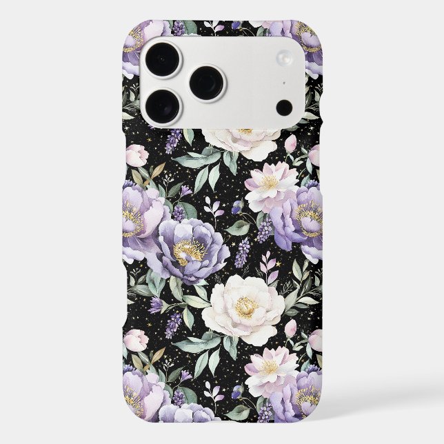 Pretty Purple White Flowers  (Back)