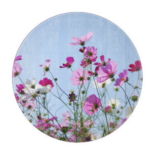Pretty Purple Wild Flowers Meadow Photo Cutting Board