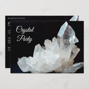 Pretty Quartz Crystal Invitation