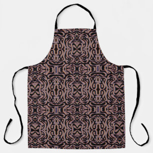 Pretty Rainbow Coloured Ribbon Twists Pattern Art Apron