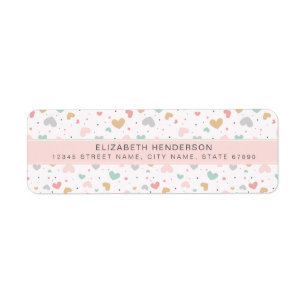 Pretty Rainbow Return Address Labels