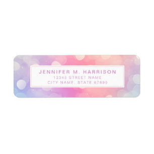 Pretty Rainbow Return Address Labels