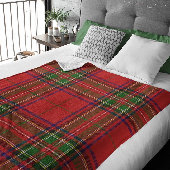 Pretty Red and Green Tartan Plaid Christmas Fleece (Creator Uploaded)