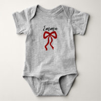 Pretty Red Bow Custom Name
