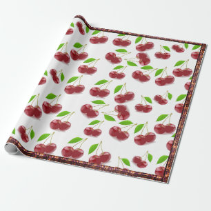 Pretty Red Cherries Wrapping Paper