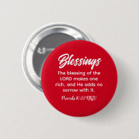 Pretty Red Christian Faith Blessings Bible Verse