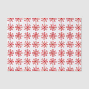 Pretty Red Christmas Snowflake Tissue Paper