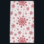 Pretty Red Christmas Snowflakes on Winter White Small Gift Bag<br><div class="desc">Mixed sized pretty red snowflakes are scattered throughout this Christmas seasonal pattern. This cute festive design with a crisp winter white background is sure to please any age and perfect for anyone who likes soft and delicate xmas patterns.</div>