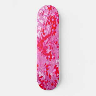 Pretty Red Flowers Skateboard