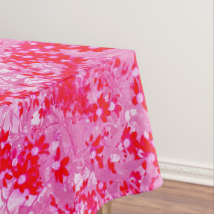 Pretty Red Flowers Tablecloth