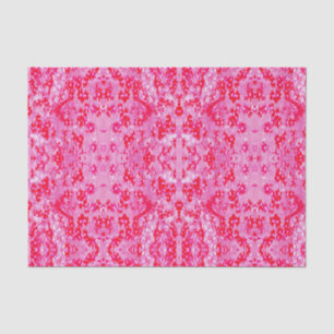 Pretty Red Flowers Tissue Paper