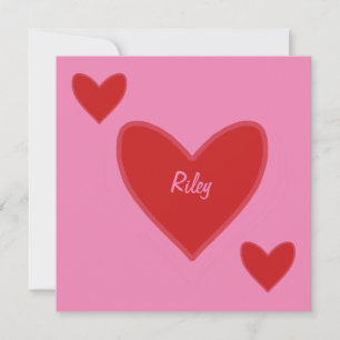 Pretty Red Hearts Valentine’s Day Card