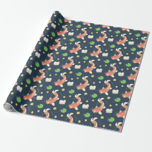 Pretty Red Koi Wrapping Paper