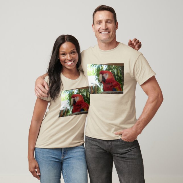 Pretty Red Parrot T-Shirt (Unisex)