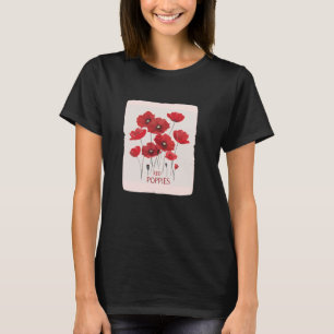 Pretty red Plants Costume for Poppies Lovers T-Shirt