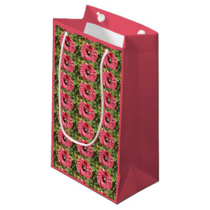 Pretty Red Poppy Flower Macro Gift Bag
