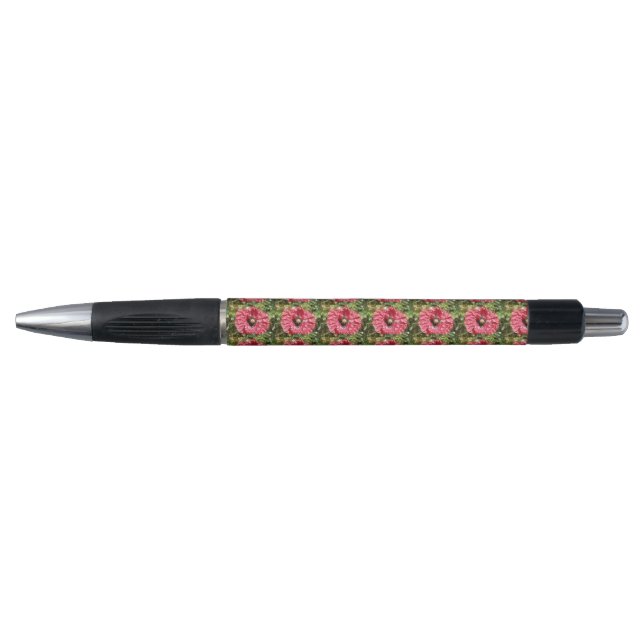 Pretty Red Poppy Flower Macro Pen (Front)