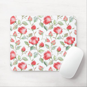 Pretty Red Roses Mouse Mat