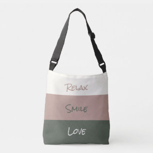 Pretty Relax Smile Love Cross Body Tote Bag