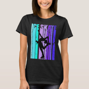 Pretty Retro Figure Skates Ice Skates Ice Skating T-Shirt