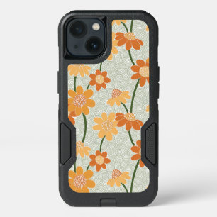 Pretty retro muted 1970s flowers