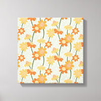 Pretty retro muted 1970s flowers