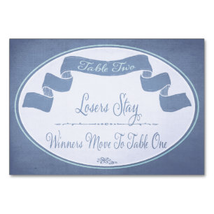 Pretty Ribbon Bunco Table Card #2