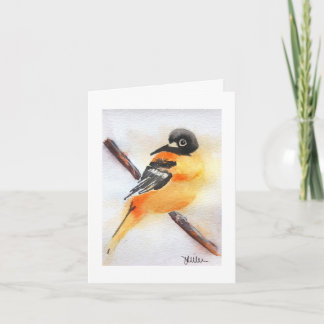 Pretty Robin Watercolor Christmas Card