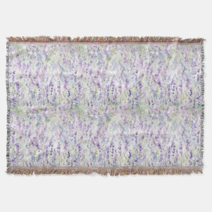 Pretty Romantic Purple Flowers   Throw Blanket